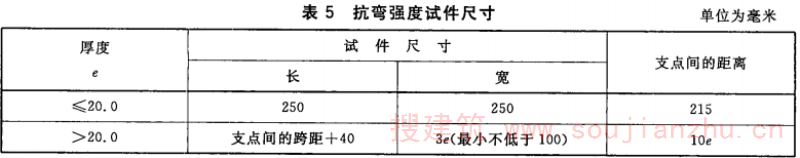 抗弯强度试件尺寸