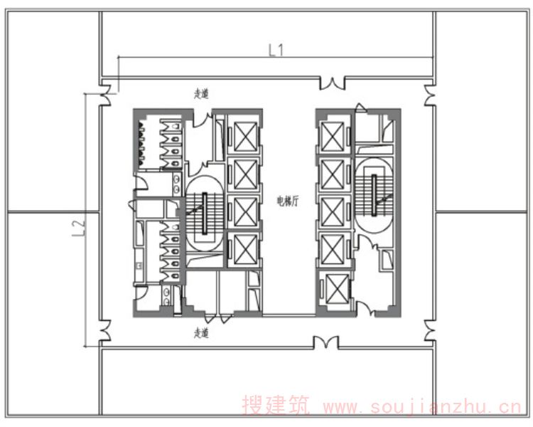 图 27.5 “回”形走道