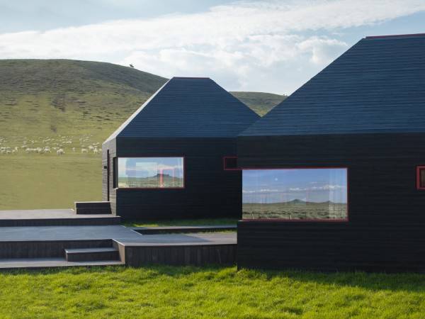 乌兰哈达火山無热宇宙草原新宿，杆式蒙古包体系 / 阁尔建筑 ...