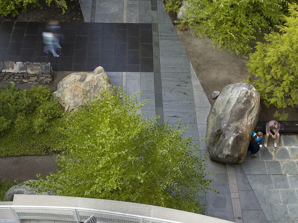 Keene State Science Center Courtyard